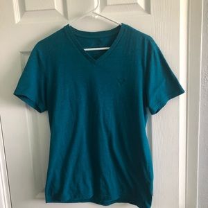 Turquoise v neck american eagle